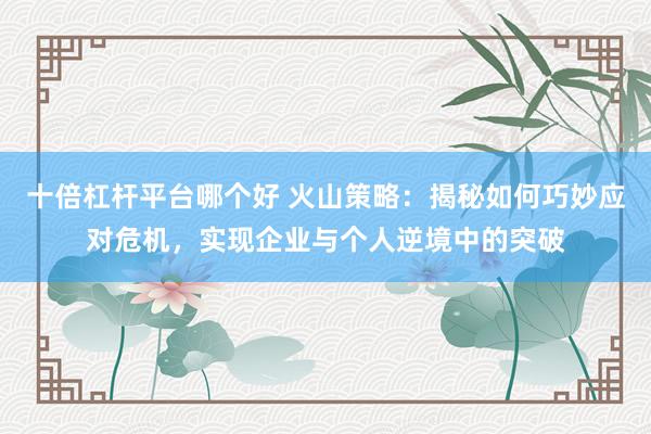 十倍杠杆平台哪个好 火山策略:揭秘如何巧妙应对危机,实现企业与个人逆境中的突破