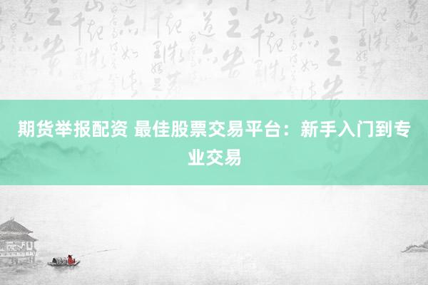 期货举报配资 最佳股票交易平台：新手入门到专业交易